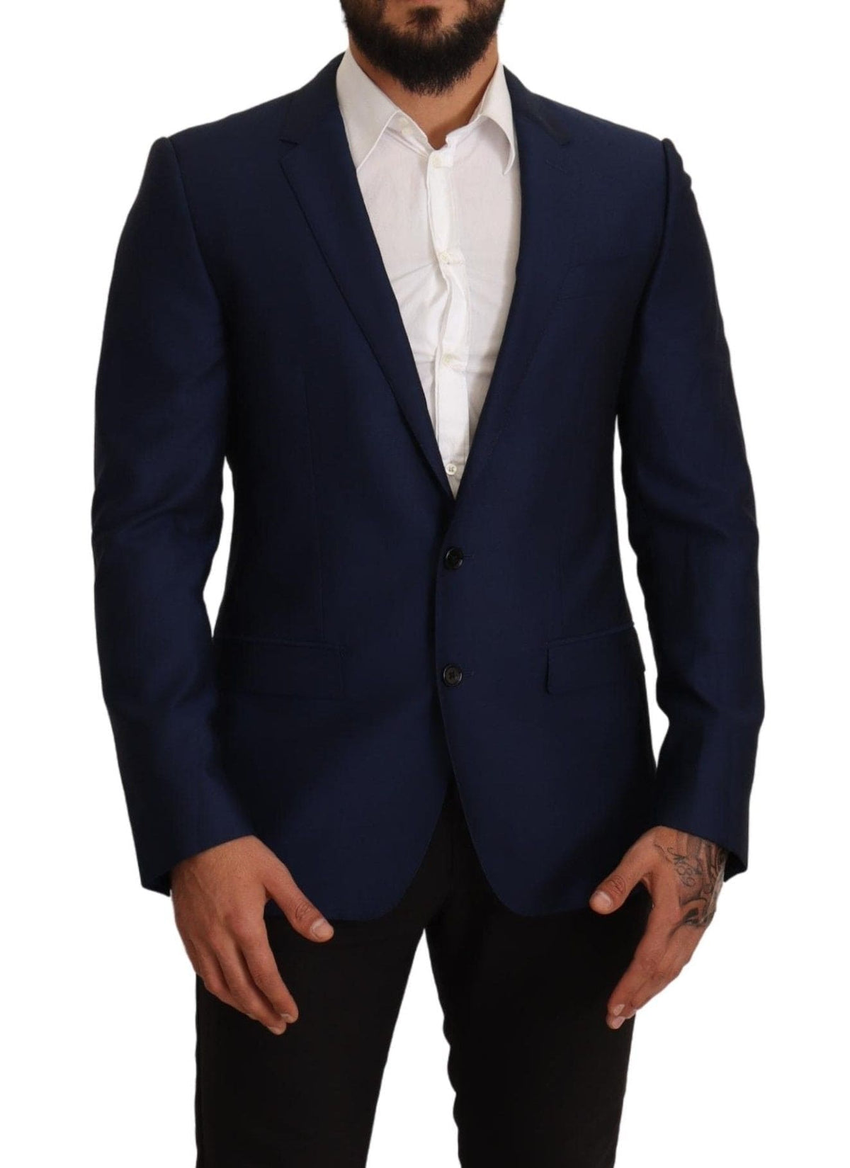 Blazer Martini en laine vierge bleu marine Dolce &amp; Gabbana