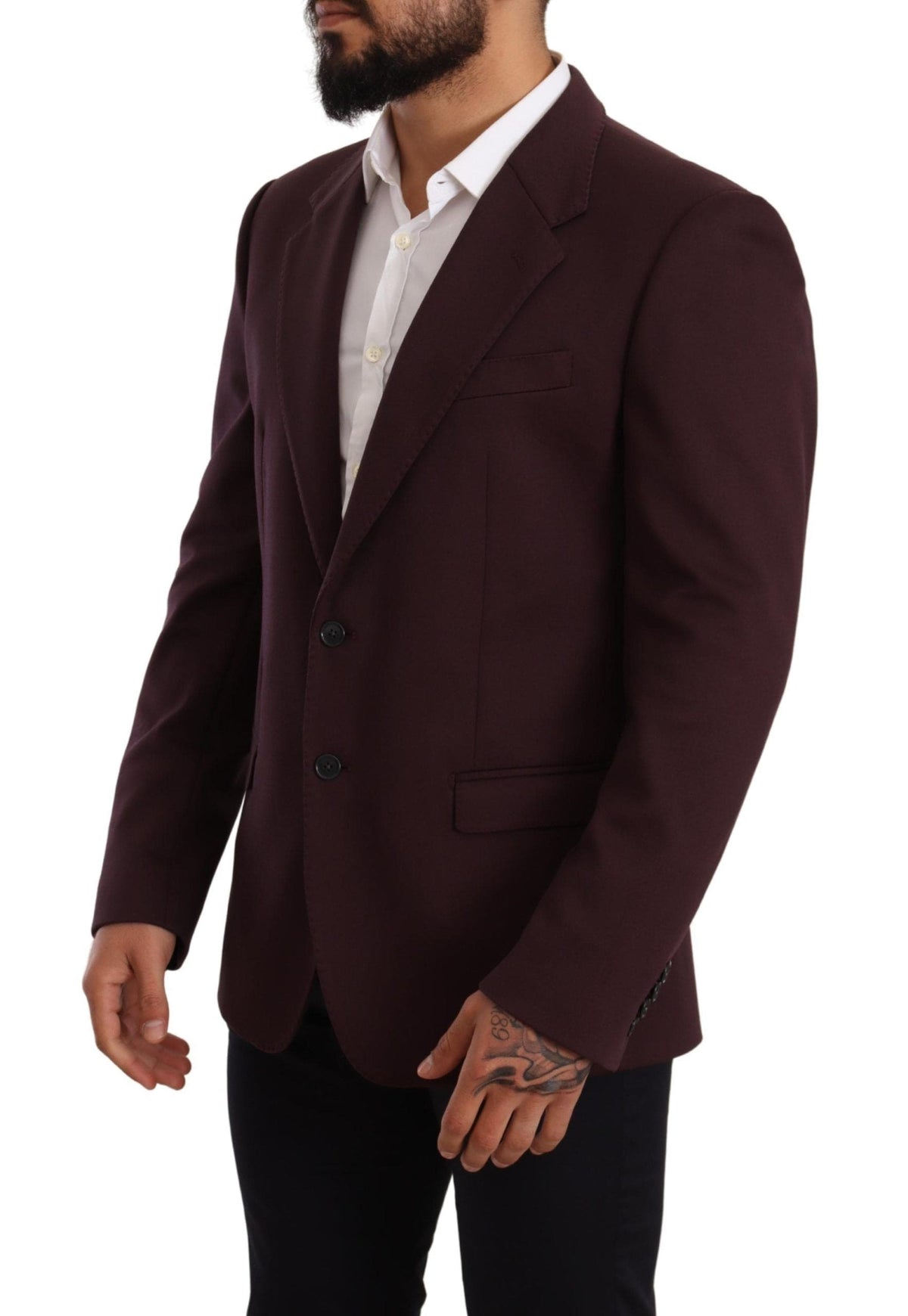 Blazer elegante entallado índigo de Dolce &amp; Gabbana para hombre