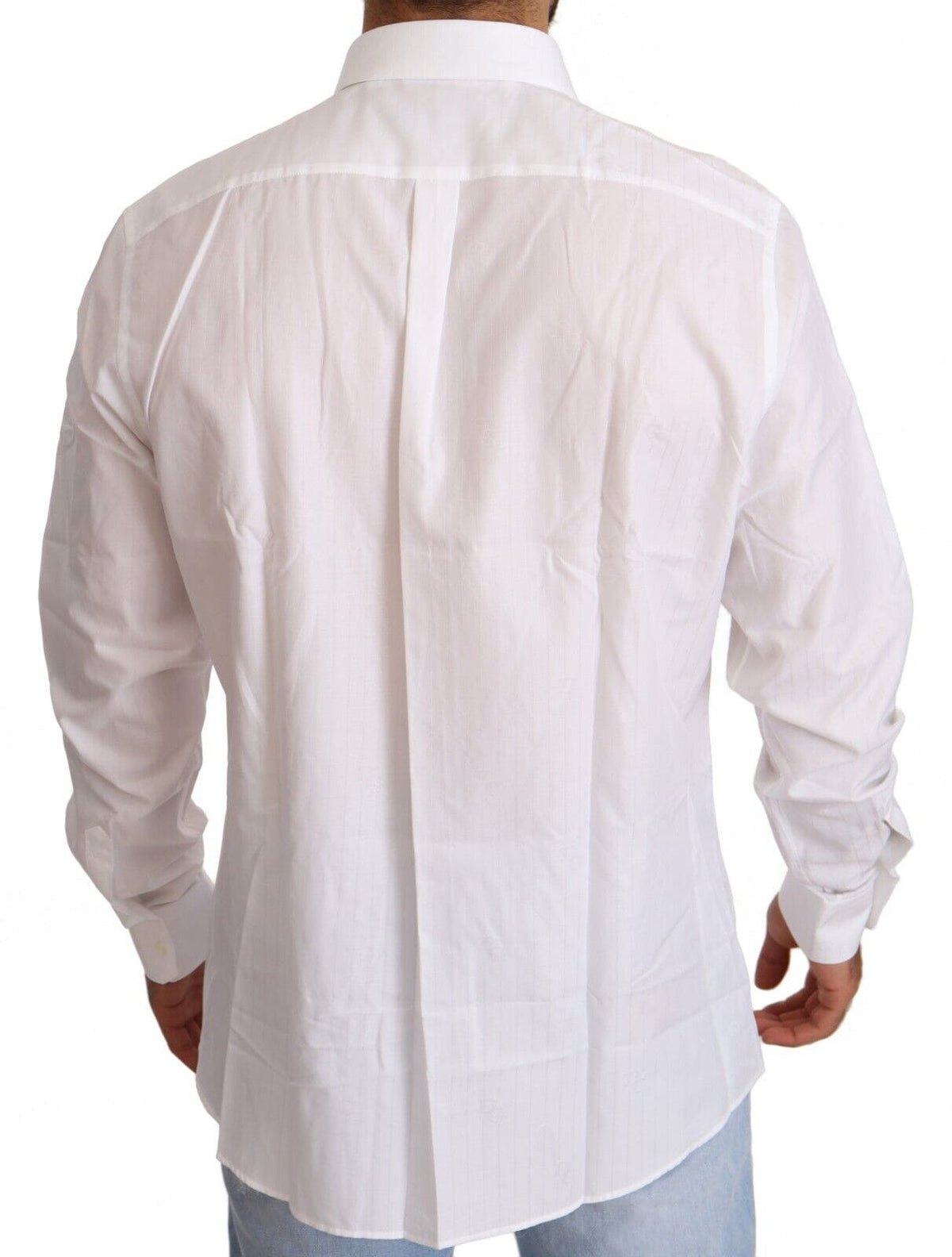 Chemise coupe Martini en coton blanc Dolce &amp; Gabbana