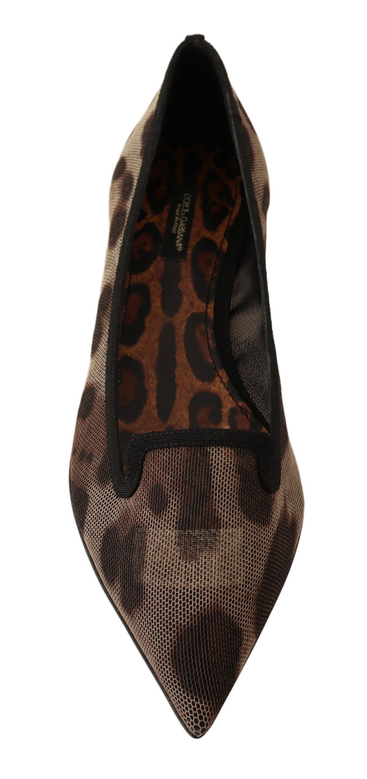 Mocasines planos elegantes con estampado de leopardo de Dolce &amp; Gabbana