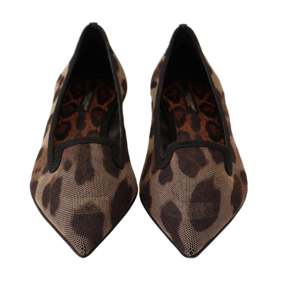 Mocasines planos elegantes con estampado de leopardo de Dolce &amp; Gabbana