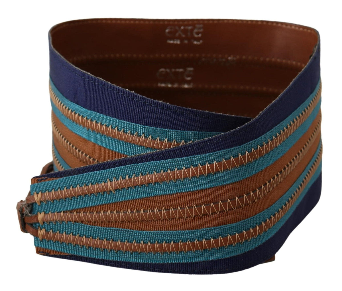 Ceinture élégante en cuir multicolore Exte