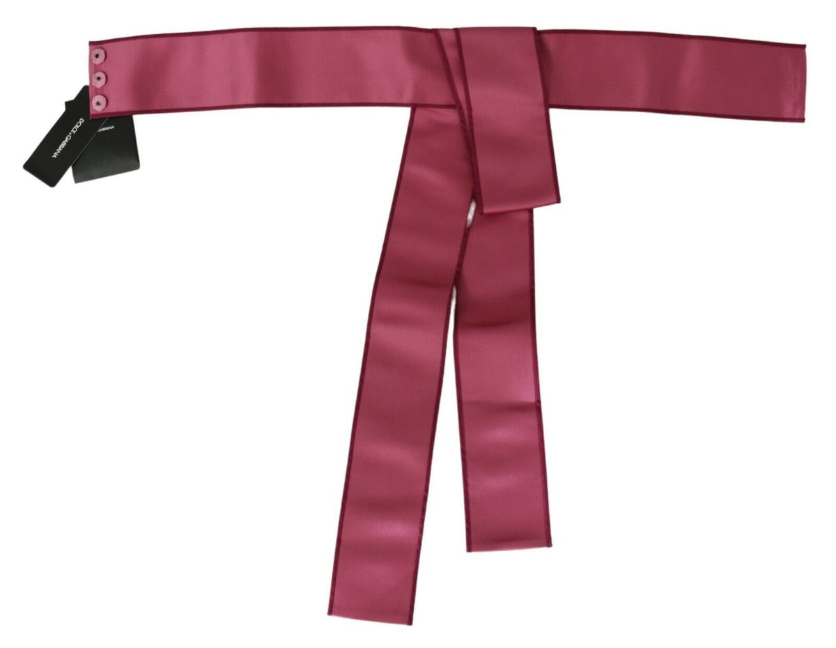 Ceinture large en soie rose élégante Dolce &amp; Gabbana