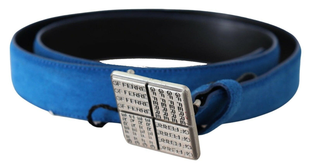 Ceinture élégante en cuir bleu roi GF Ferre