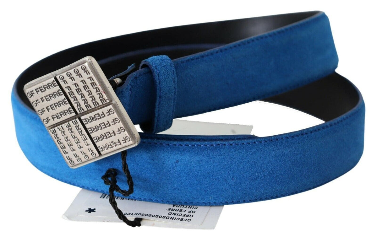 Ceinture élégante en cuir bleu roi GF Ferre