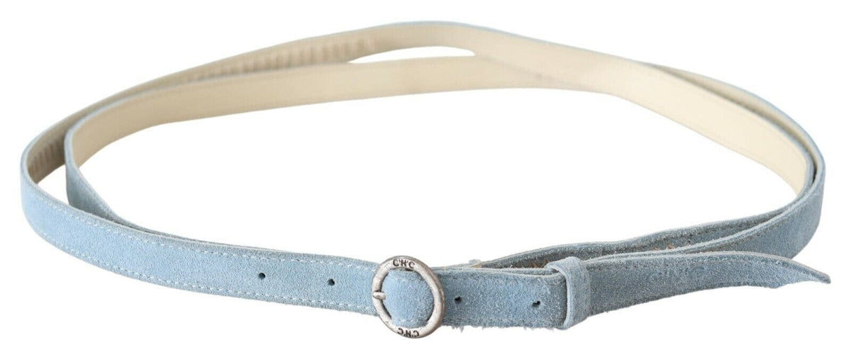 Ceinture en cuir bleu ciel Costume National Chic - Bouclez votre ceinture avec style