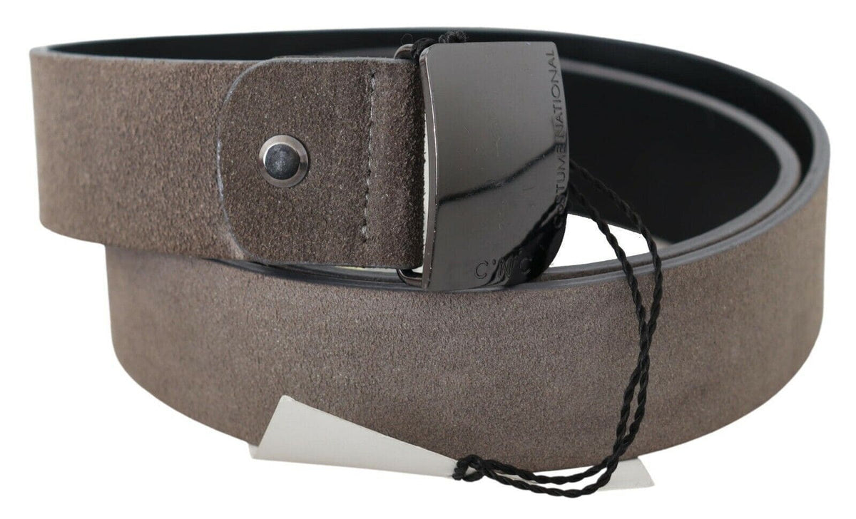 Ceinture ajustable en cuir marron classique nationale pour costume