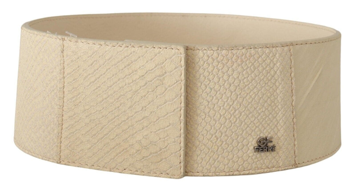 Ceinture élégante à la mode blanc cassé de GF Ferre