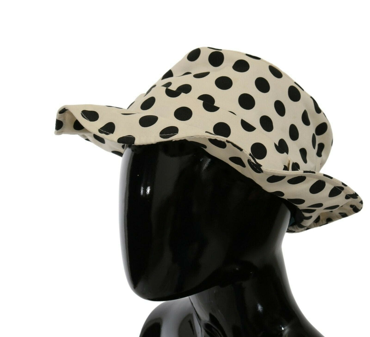 Sombrero trilby elegante de lunares negros de Dolce &amp; Gabbana