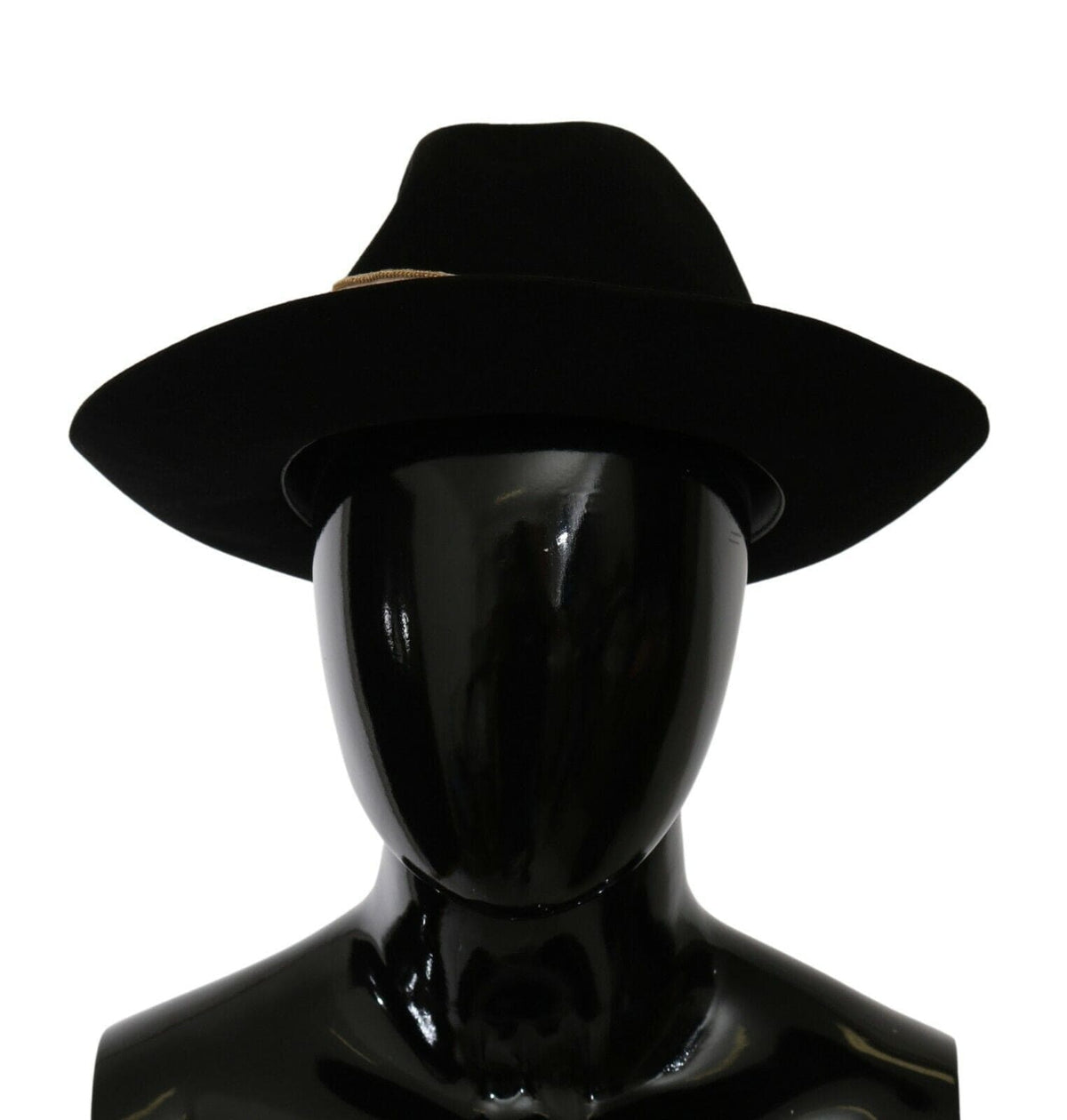 Chapeau panama à large bord Dolce &amp; Gabbana élégant en forme de lapin noir