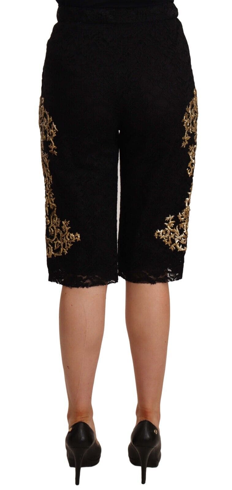 Elegantes pantalones cortos de diseño hasta la rodilla de Dolce &amp; Gabbana