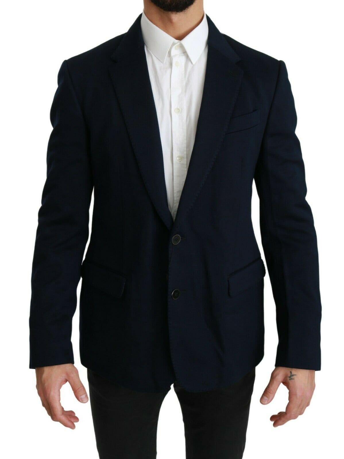 Blazer élégant coupe slim bleu foncé pour homme Dolce &amp; Gabbana