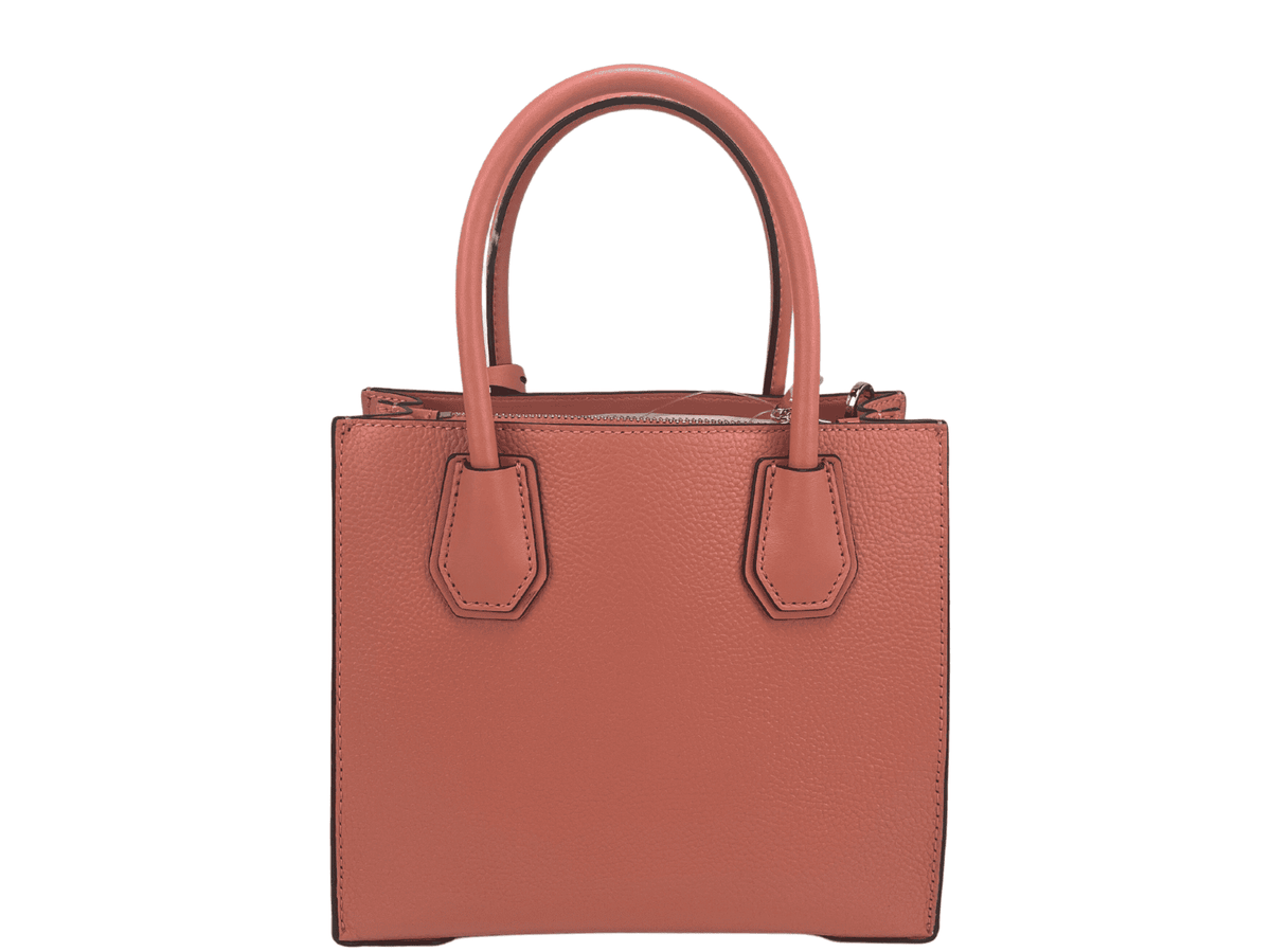 Sac à main bandoulière Michael Kors Mercer Medium Sherbet en cuir galet