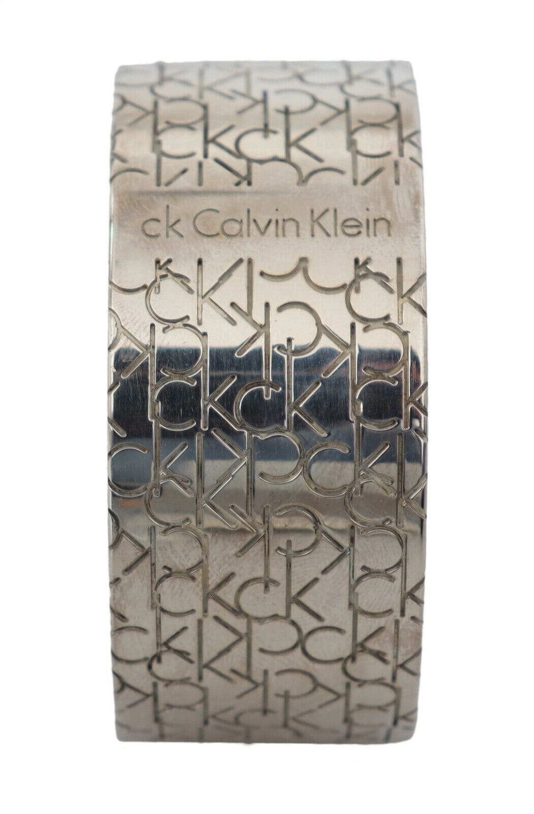 Pulsera elegante con logotipo de plata esterlina de Calvin Klein