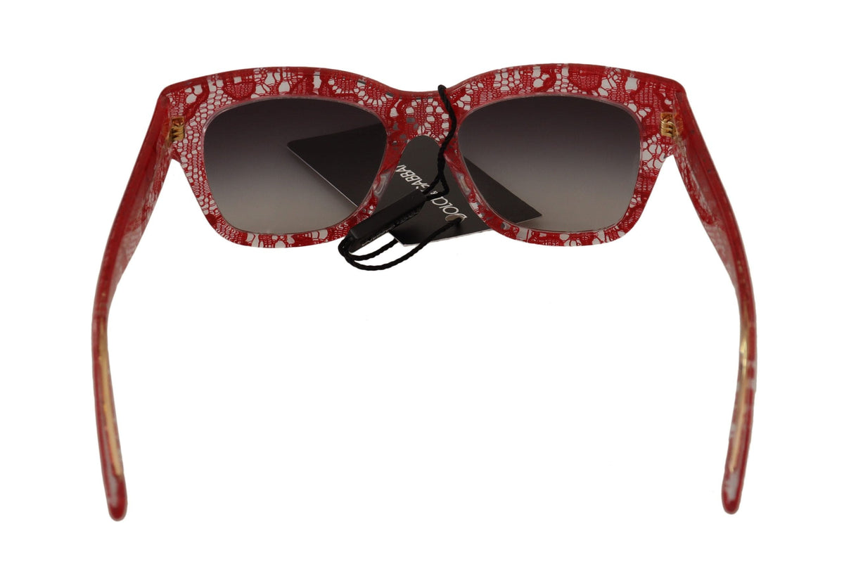 Gafas de sol elegantes con encaje siciliano de Dolce &amp; Gabbana