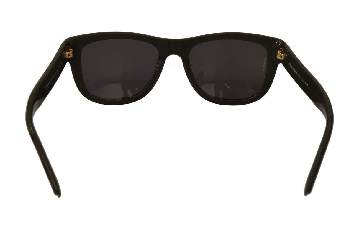 Gafas de sol de diseño elegantes de acetato negro de Dolce &amp; Gabbana