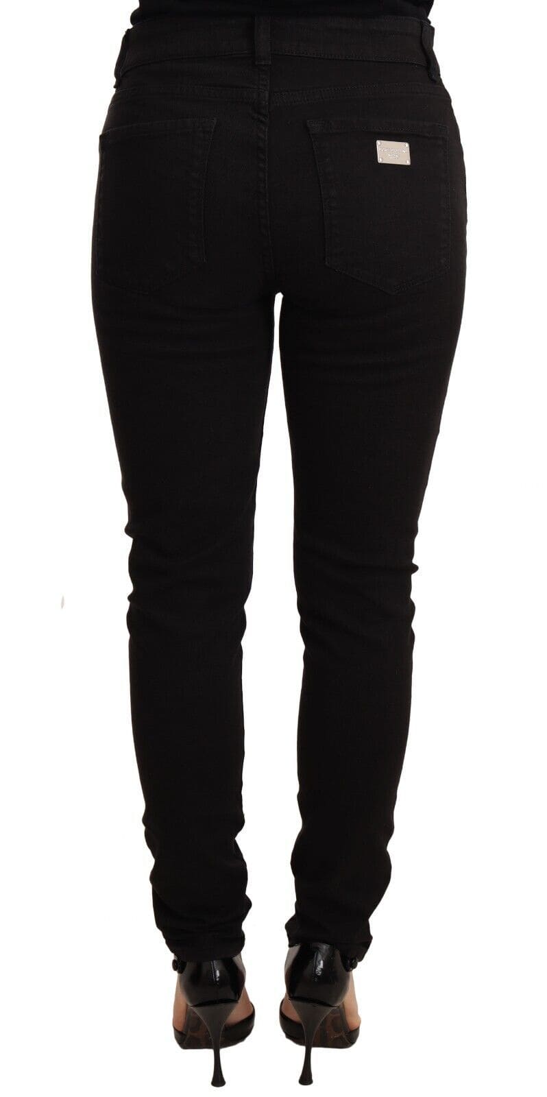 Jean skinny slim noir élégant Dolce &amp; Gabbana