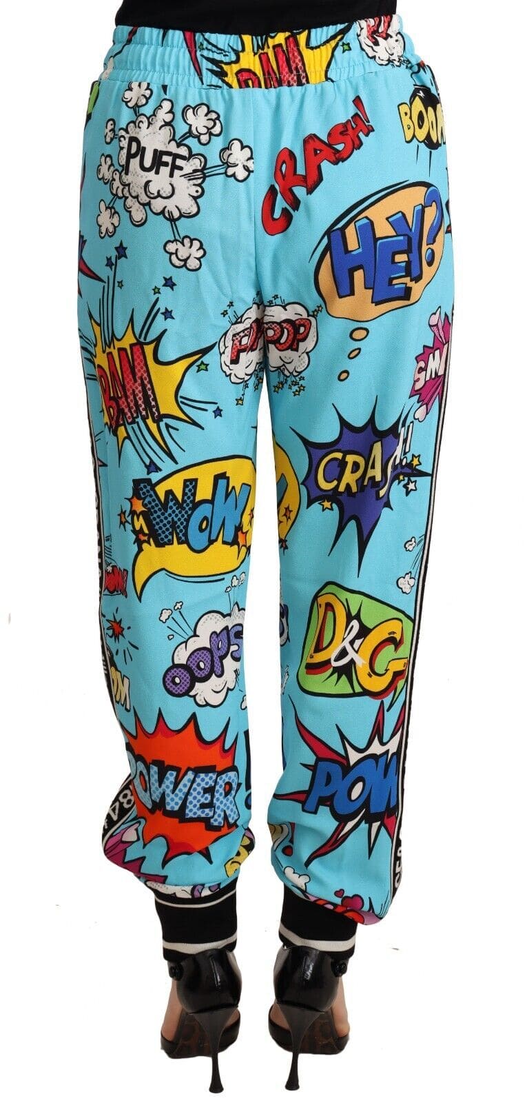 Pantalon de jogging en maille imprimé dessin animé chic Dolce &amp; Gabbana