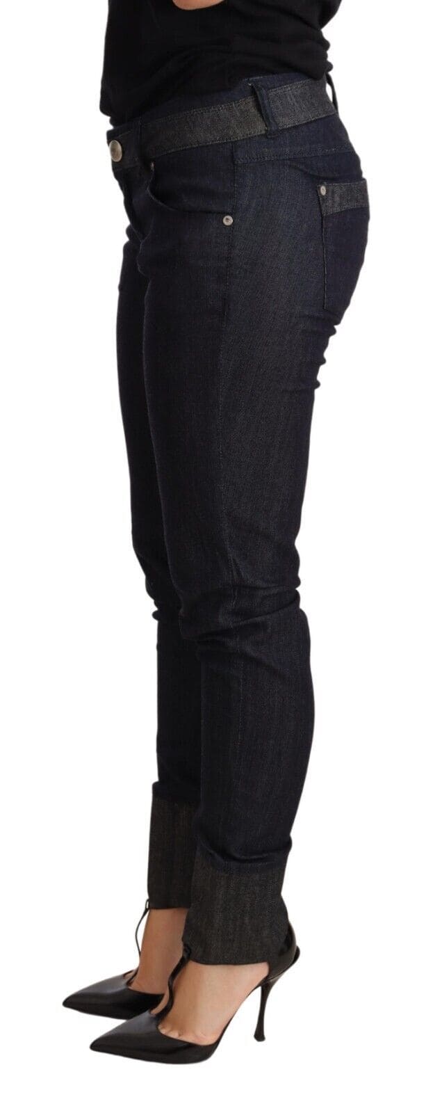 Pantalones vaqueros pitillo azul oscuro elegantes de Ermanno Scervino