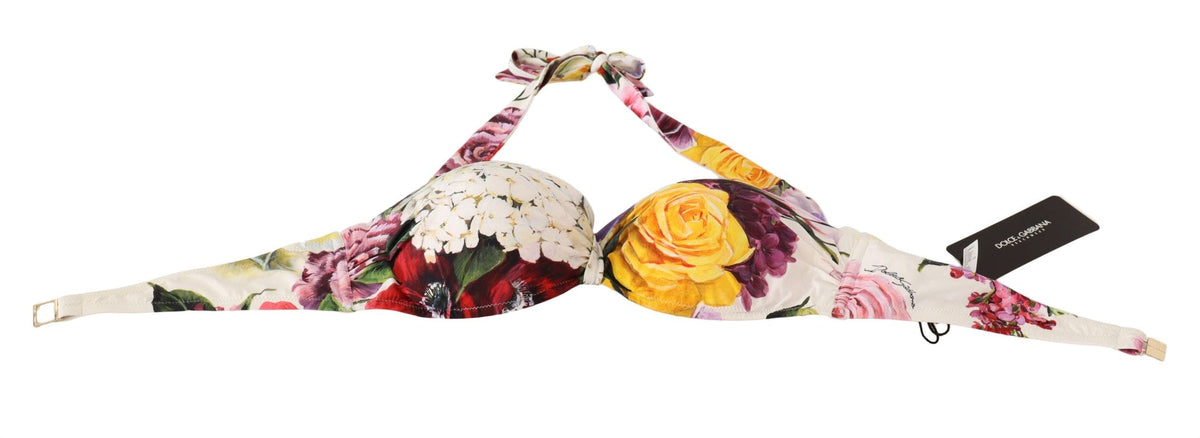 Top de bikini con estampado floral elegante de Dolce &amp; Gabbana: un básico de verano