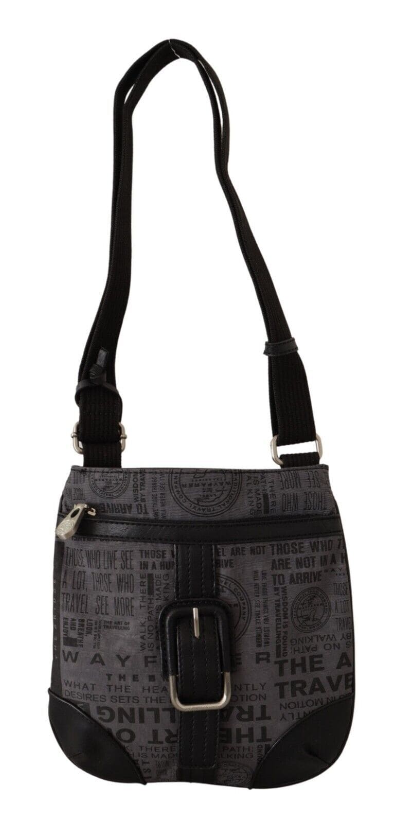 Bolso bandolera elegante de tela gris WAYFARER