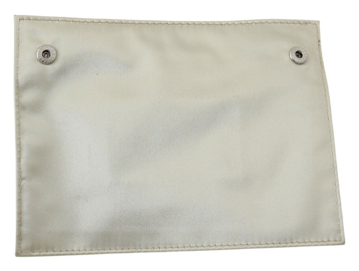 Monedero elegante de tela blanca WAYFARER