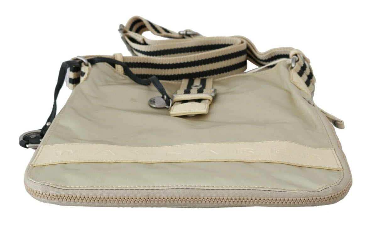 Bolso elegante de tela beige WAYFARER