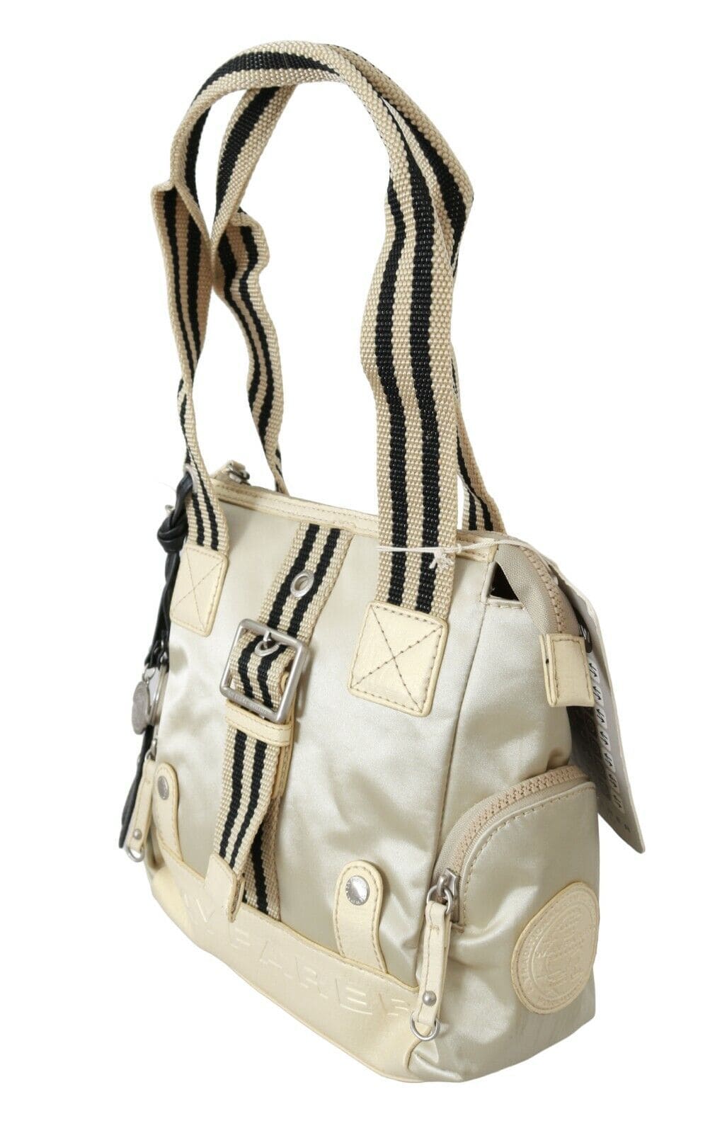 Bolso elegante de tela beige WAYFARER