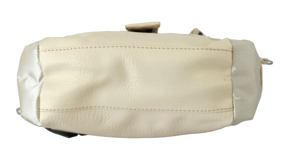 Bolso elegante de tela beige WAYFARER