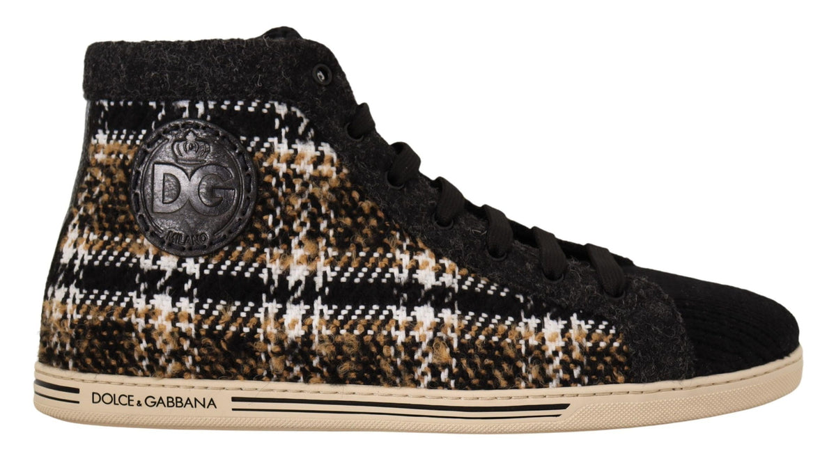 Baskets montantes tendance beiges Dolce &amp; Gabbana