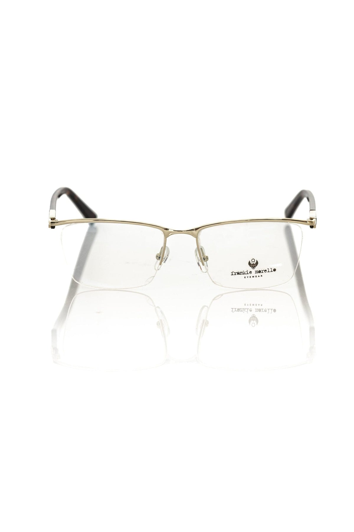 Lunettes de vue dorées Clubmaster Elegance de Frankie Morello