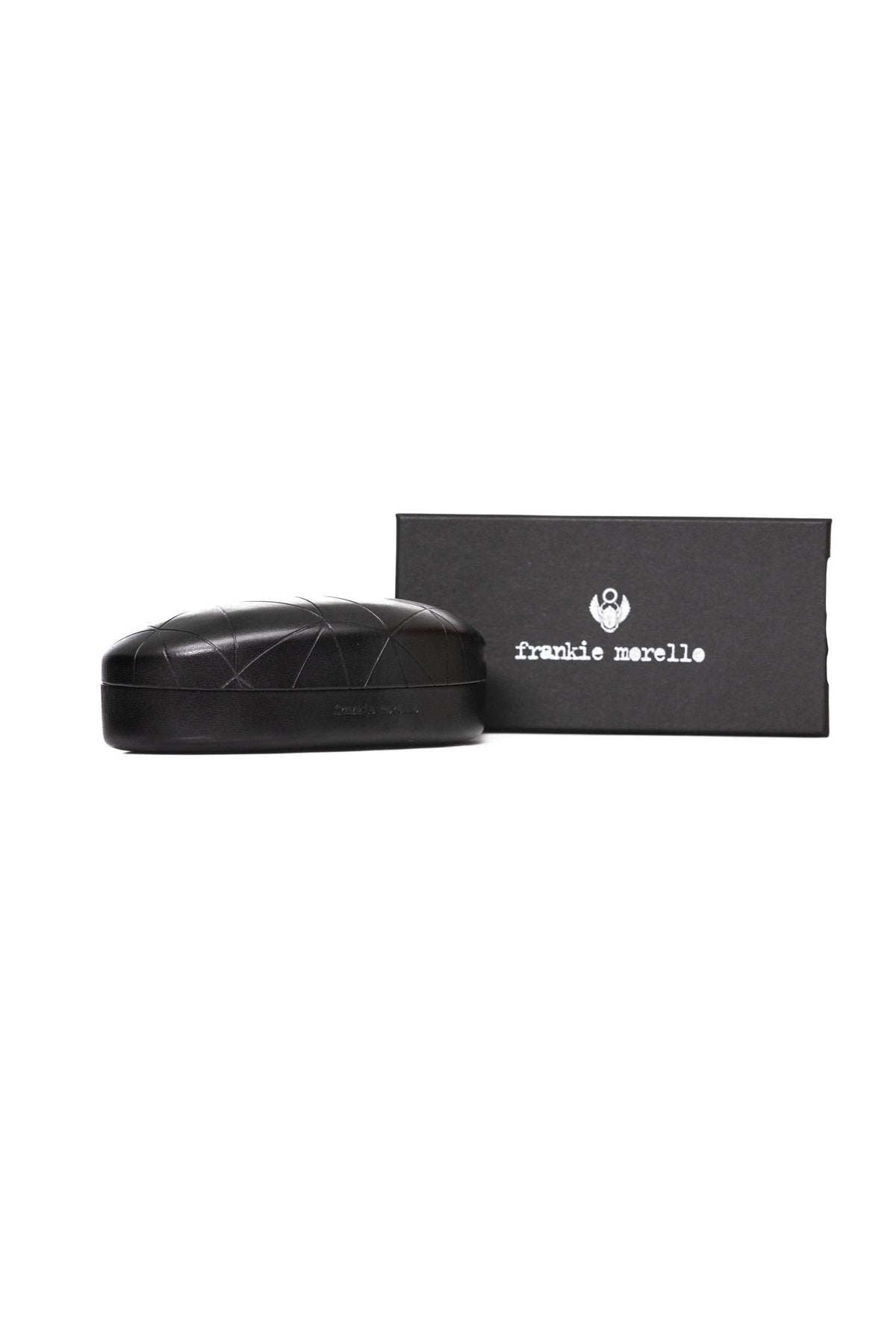 Frankie Morello Silver Metallic Fibre Men Sunglass