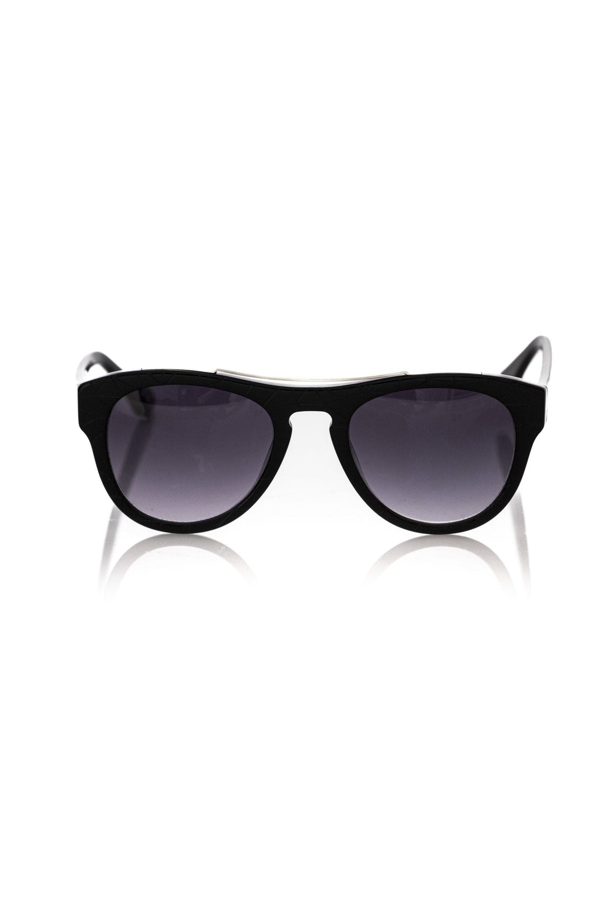 Lunettes de soleil Wayfarer noires géométriques chics de Frankie Morello