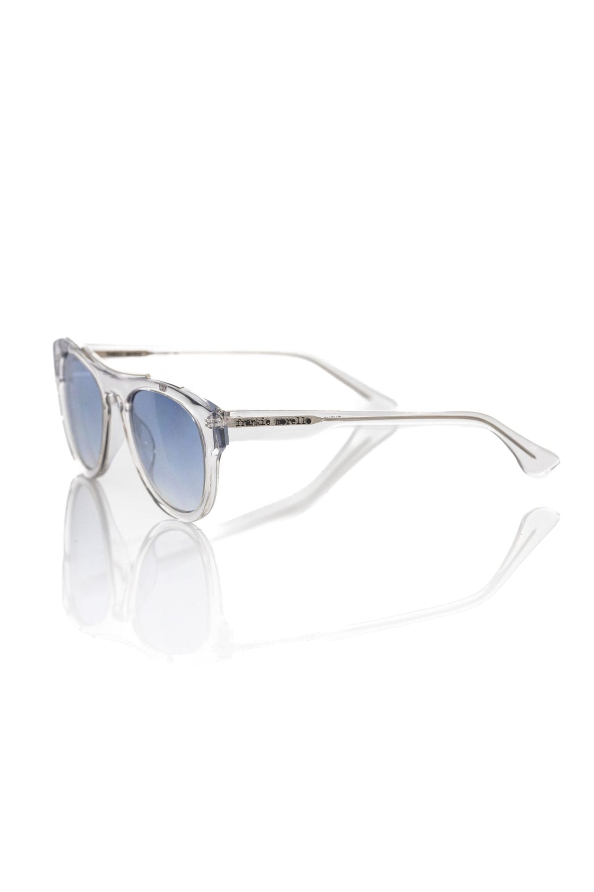 Gafas de sol estilo wayfarer con lentes azules sombreados y elegantes de Frankie Morello