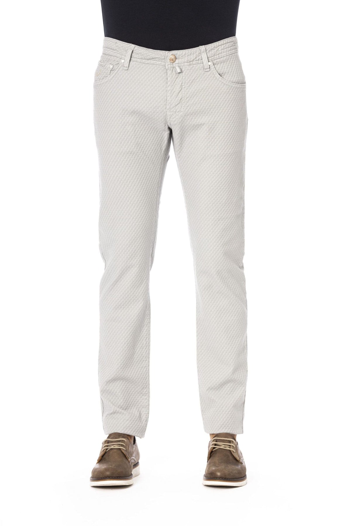 Jacob Cohen Gray Cotton Men Jeans