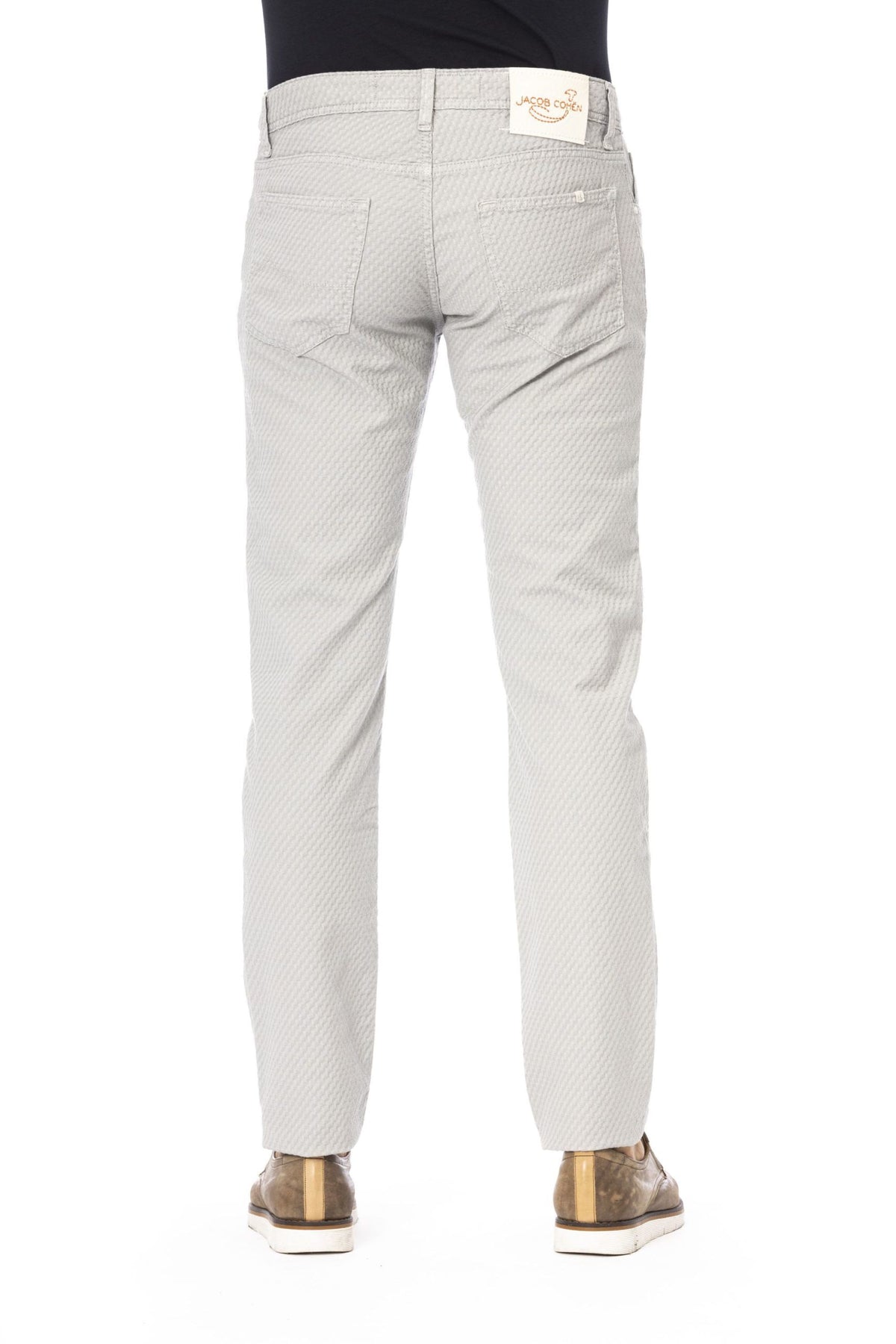 Jacob Cohen Gray Cotton Men Jeans