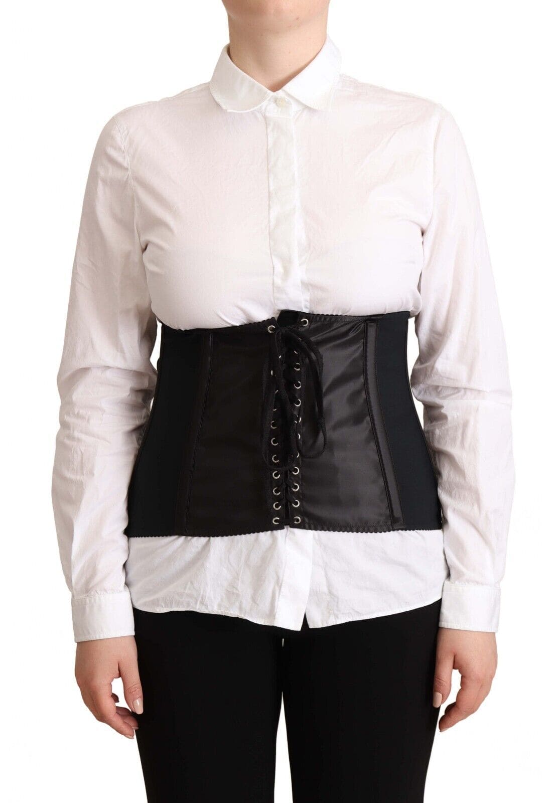 Haut corset noir chic Dolce &amp; Gabbana avec ceinture