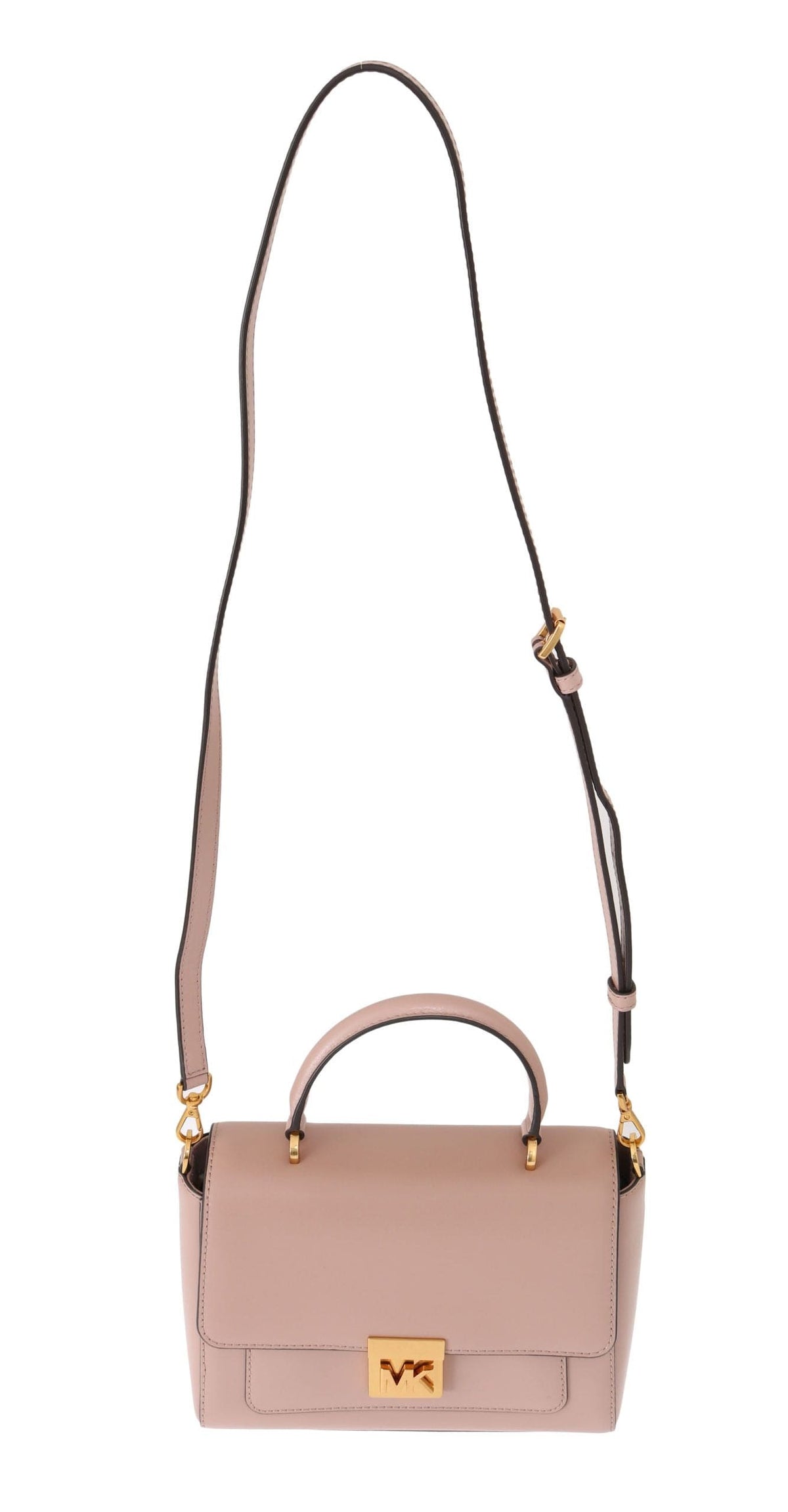 Elegante bolso de hombro Mindy de piel rosa de Michael Kors