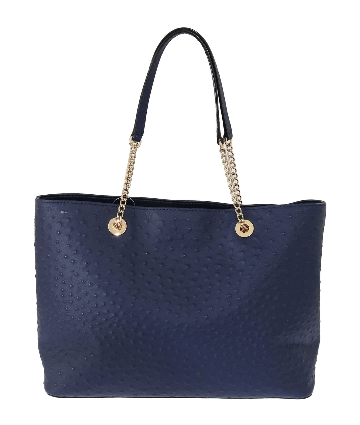 Elegante bolso de mano de piel de avestruz de Kate Spade en color azul