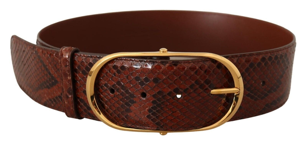 Ceinture élégante en cuir de serpent python Dolce &amp; Gabbana