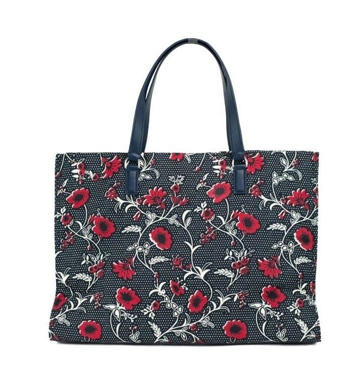 Bolso de mano de nailon mediano con estampado retro batik de Tory Burch