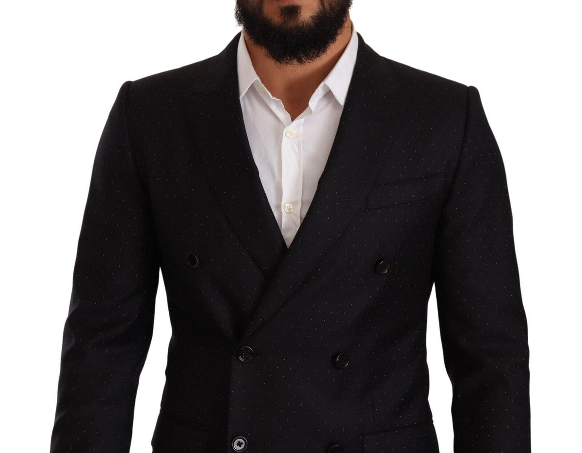 Blazer formel élégant à pois noirs Dolce &amp; Gabbana