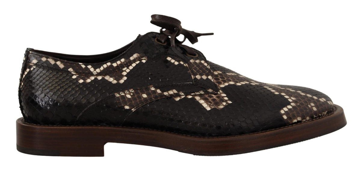 Chaussures Derby élégantes et formelles en python Dolce &amp; Gabbana