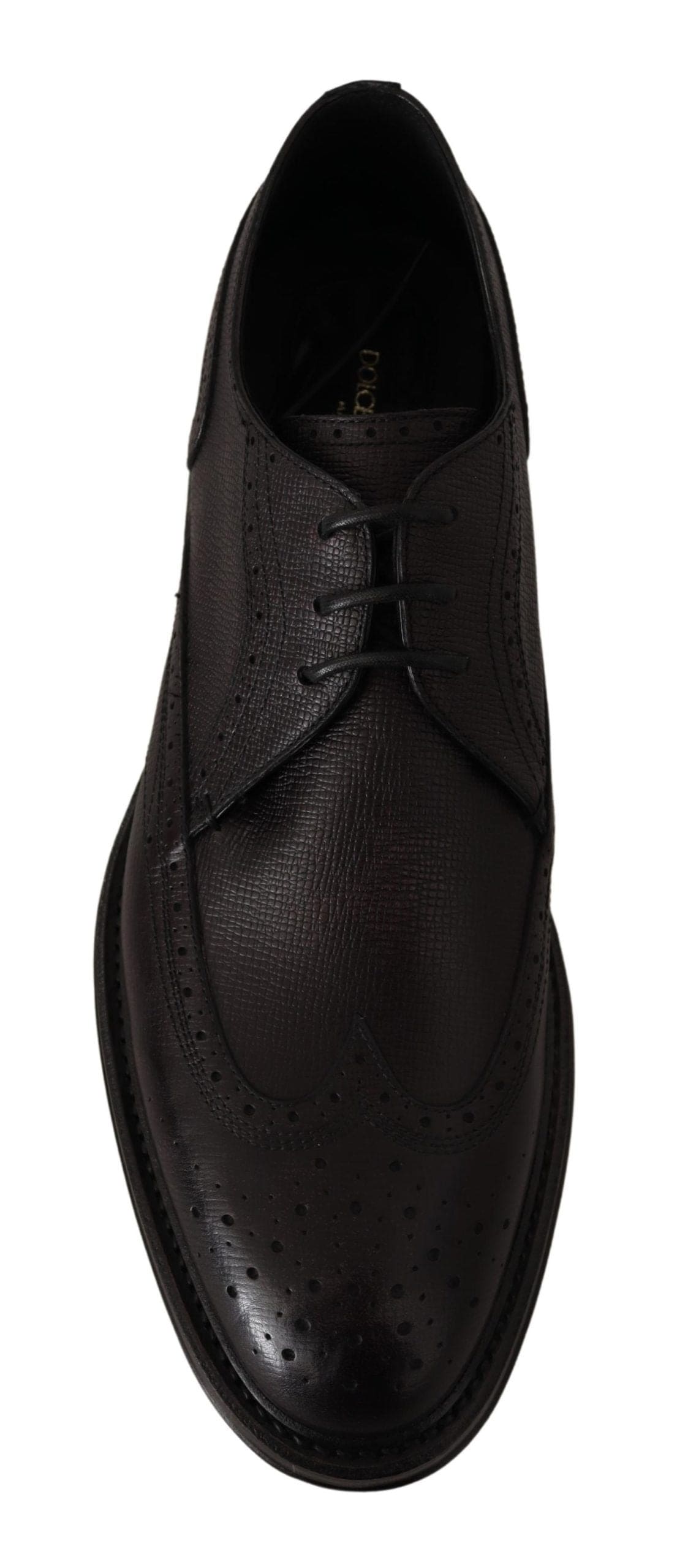 Zapatos formales elegantes con punta de ala en color morado de Dolce &amp; Gabbana para hombre