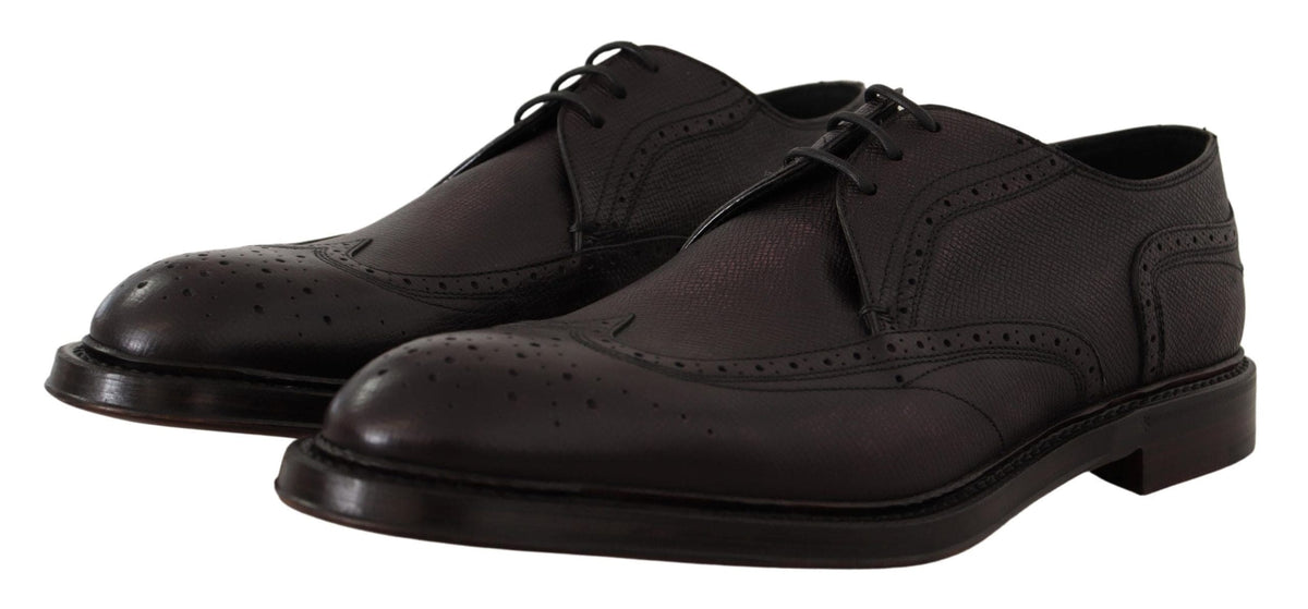 Chaussures habillées pour hommes Dolce &amp; Gabbana à bout golf violet élégant