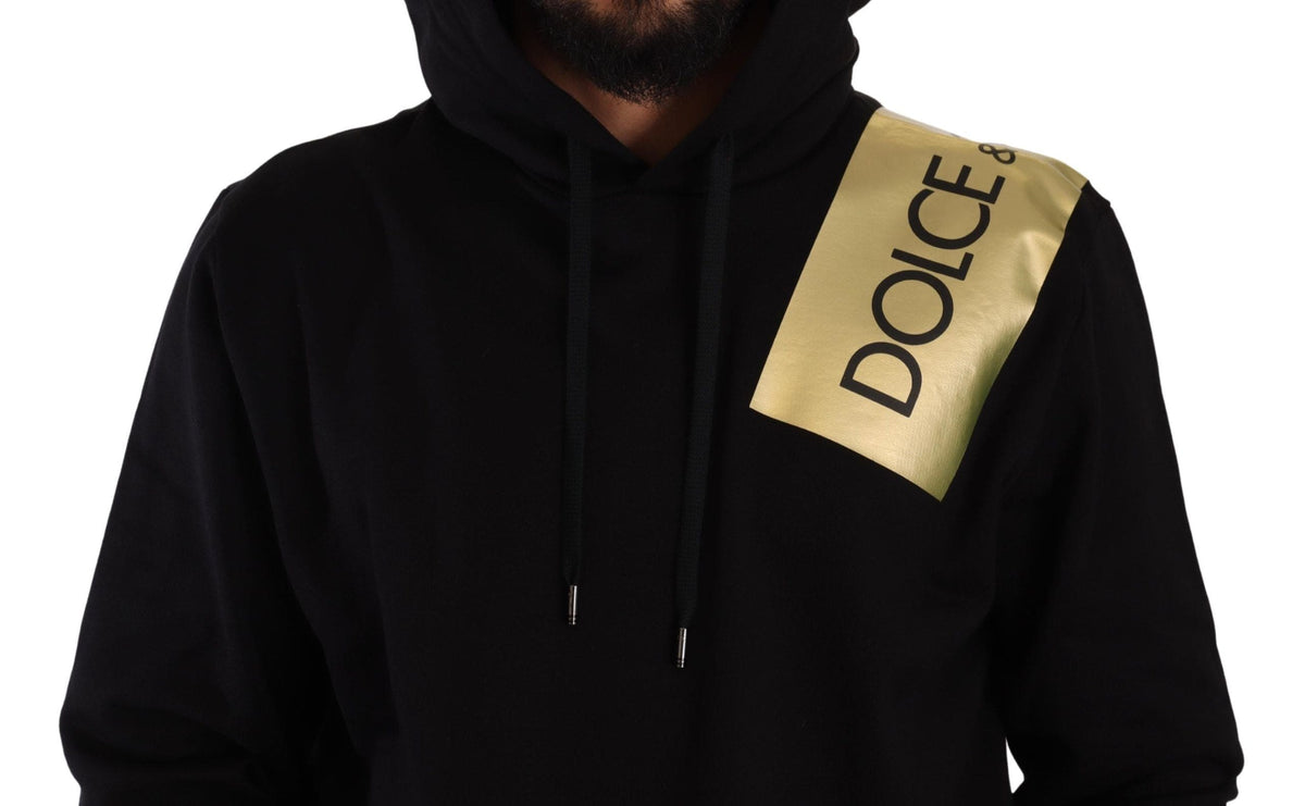 Dolce &amp; Gabbana Rehaussez votre style avec un pull noir à logo doré