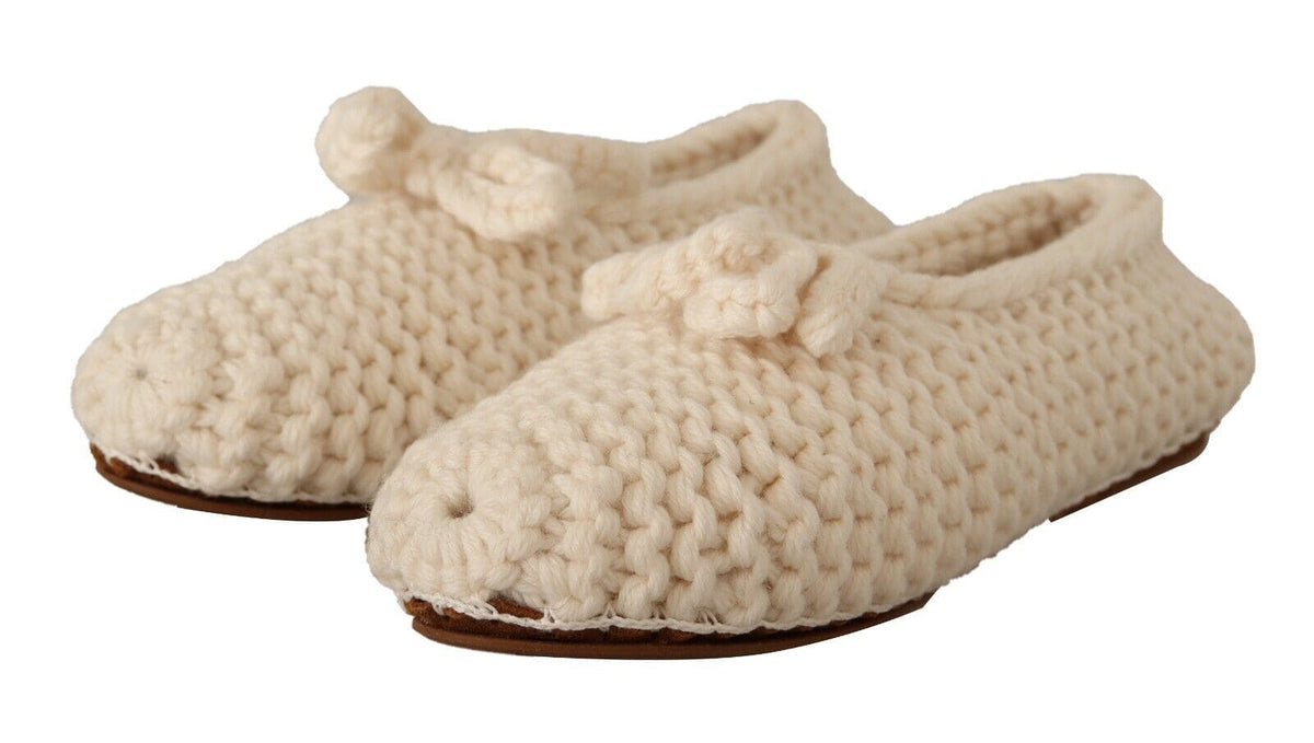 Ballerines en tricot de laine chic Dolce &amp; Gabbana