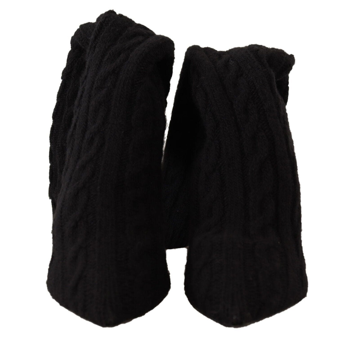 Bottines chaussettes extensibles élégantes Dolce &amp; Gabbana en noir