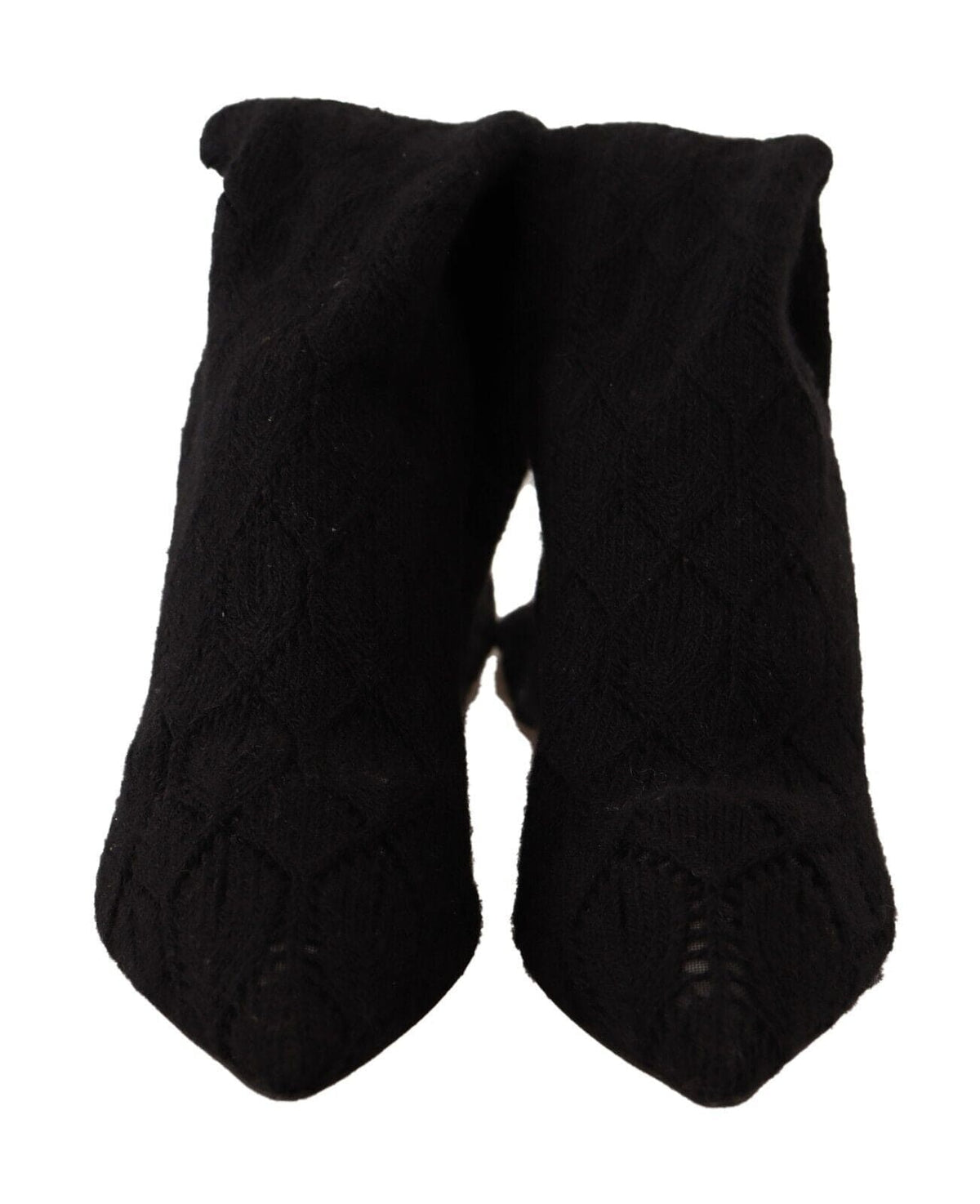 Bottes-chaussettes extensibles noires élégantes Dolce &amp; Gabbana