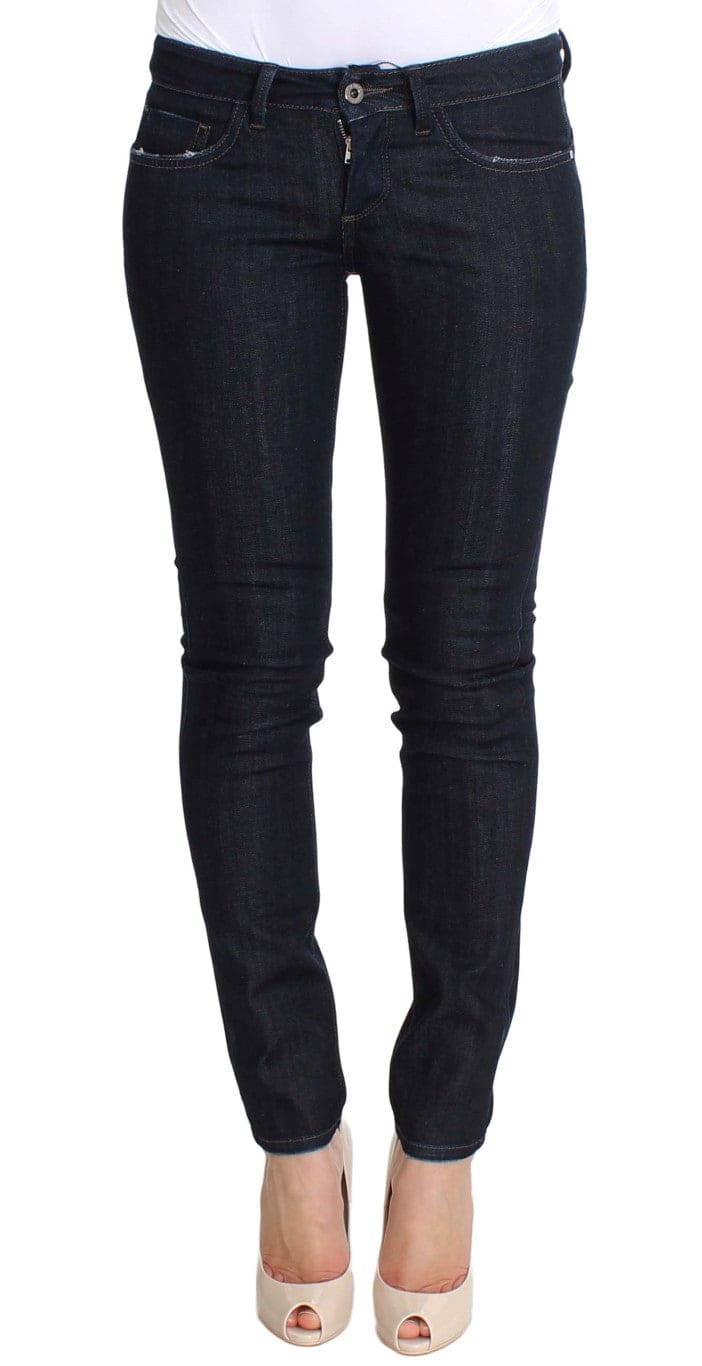 Costume National Chic Slim Fit Skinny Jeans Bleu